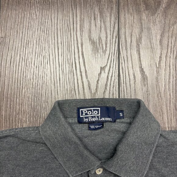 Polo Ralph Lauren Grey Polo Rugby Shirt Small Designer Prep Pony - Picture 3 of 8